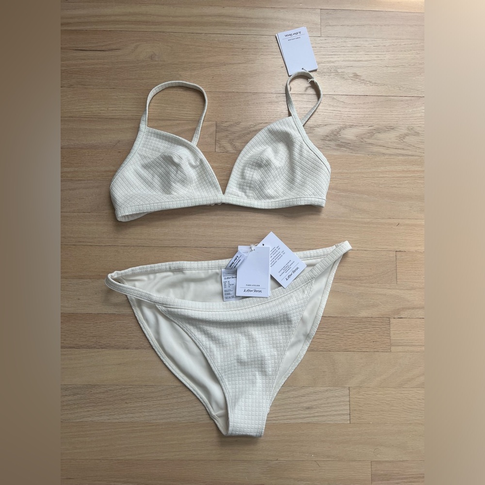 White bikini swimsuit by Paris atelier & other stories